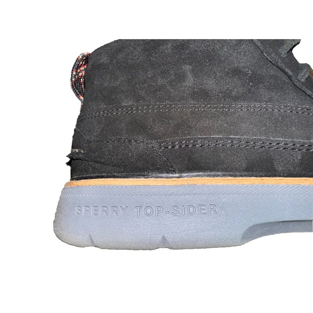 Sperry Top Sider Chukka Plushwave Boot Black Suede Dress Casual Men's 9 EU 42
